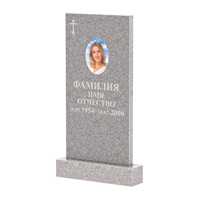 Памятники из цветного гранита в Томске | Памятник из Сибирского гранита прямой