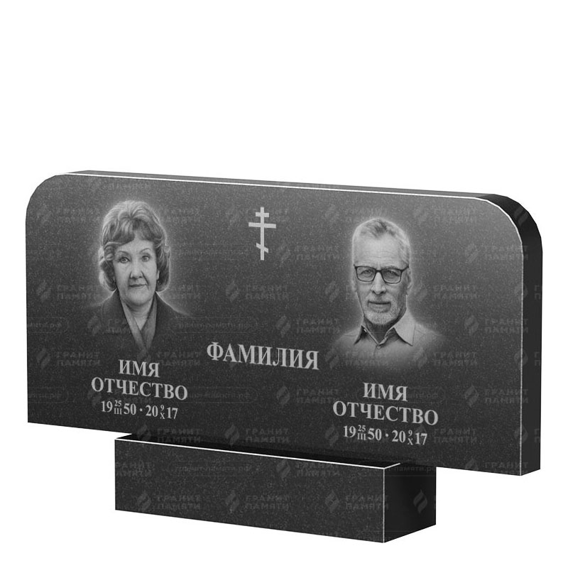 Памятники из гранита двойные в Томске | Двойной гранитный памятник ФГ-254