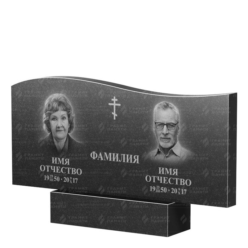 Памятники из гранита двойные в Томске | Двойной гранитный памятник ФГ-255