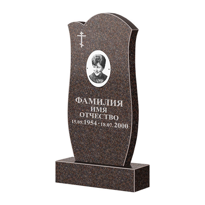 Памятники из цветного гранита в Томске | Памятник из гранита Елизовский ФГЦ-039