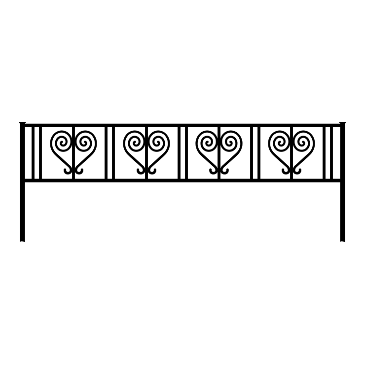 Кованые изделия в Томске | Кованая оградка ОГ.005