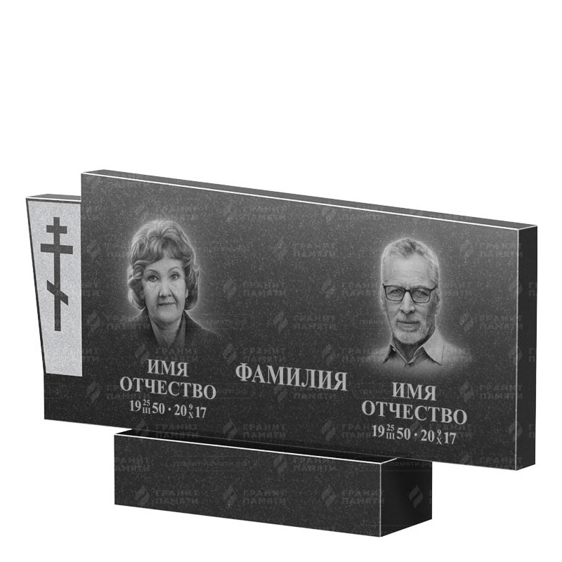 Памятники из гранита двойные в Томске | Двойной гранитный памятник ФГ-137