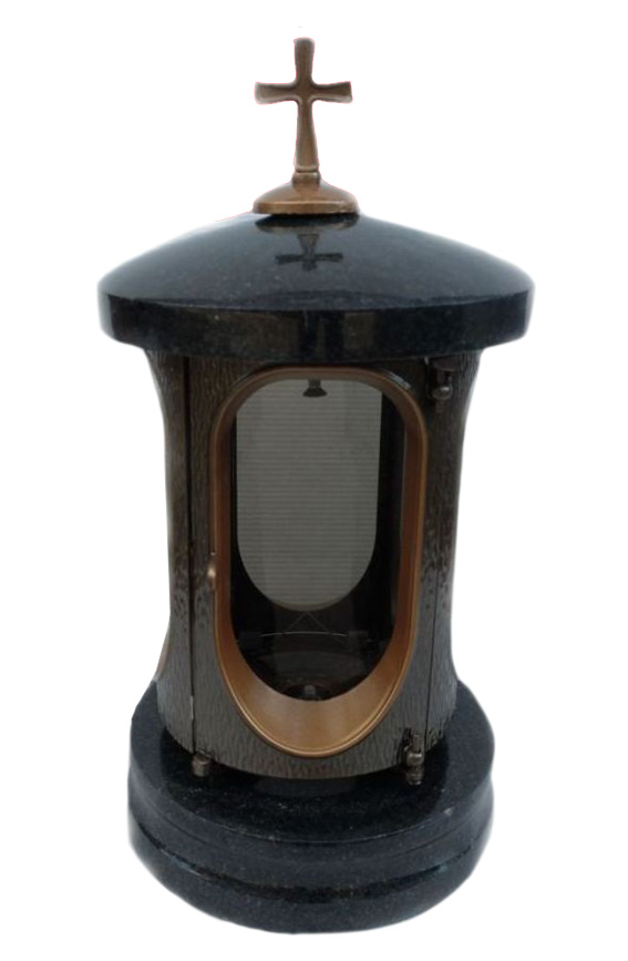 Лампадки из камня на могилу в Томске | Лампадка из гранита Габбро