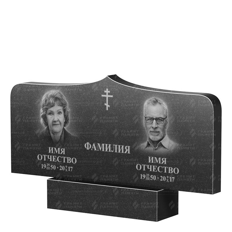 Гранитные памятники в Томске | Двойной гранитный памятник ФГ-260