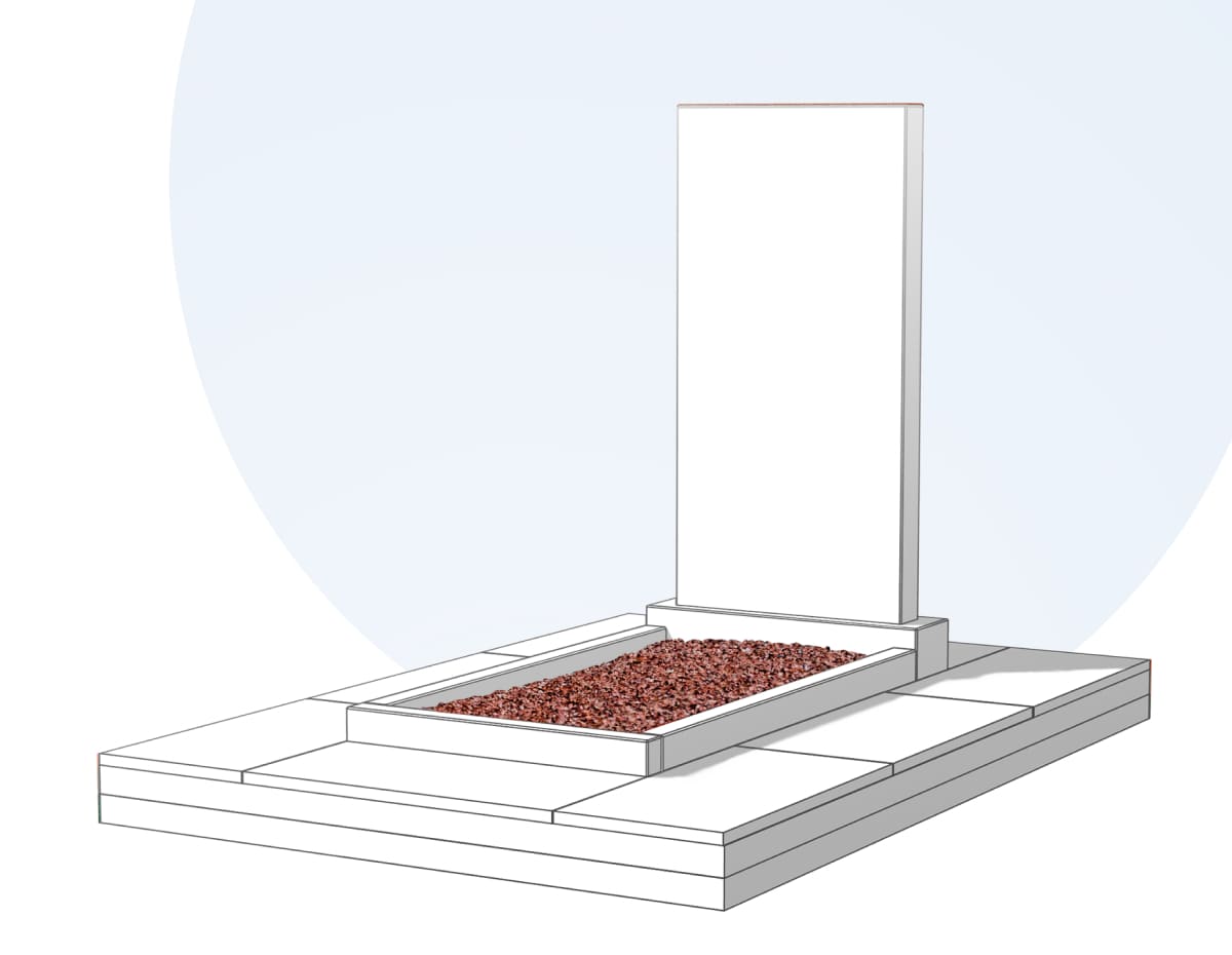 Засыпка цветника камушками в Томске