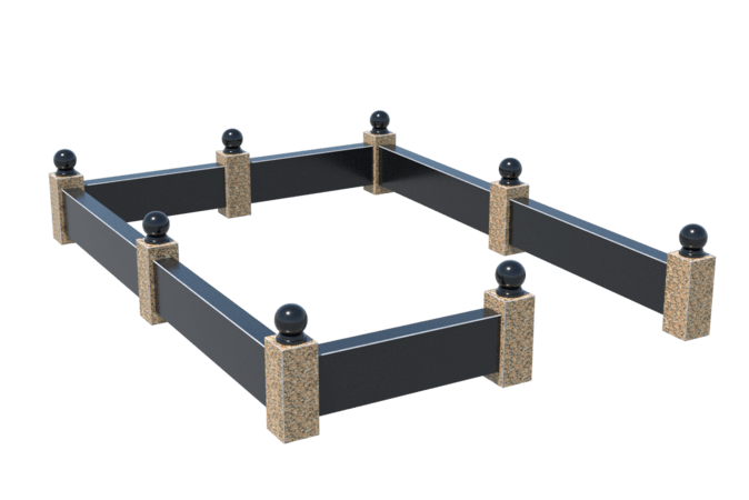 Цоколи на могилу в Томске | Цоколь на могилу №0036