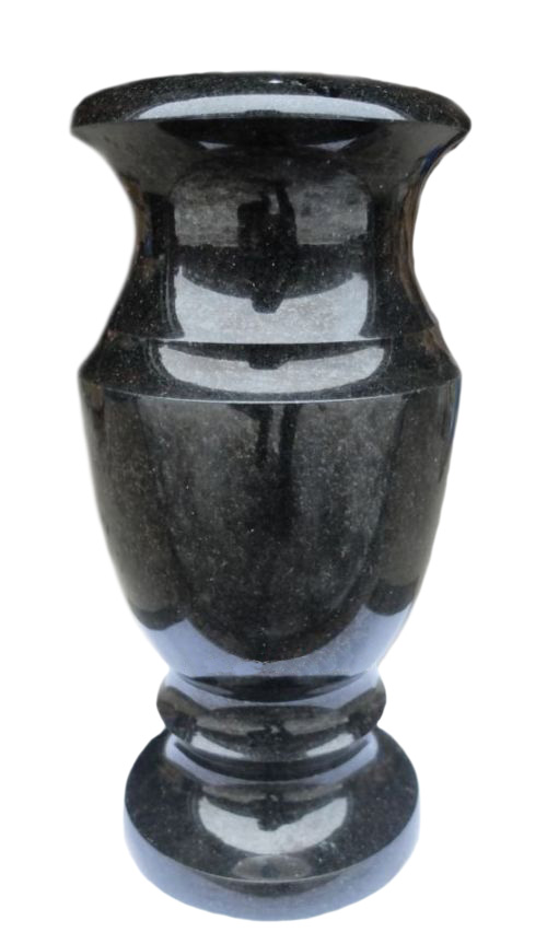 Вазы из камня в Томске | Ваза гранитная «Габбро 30»