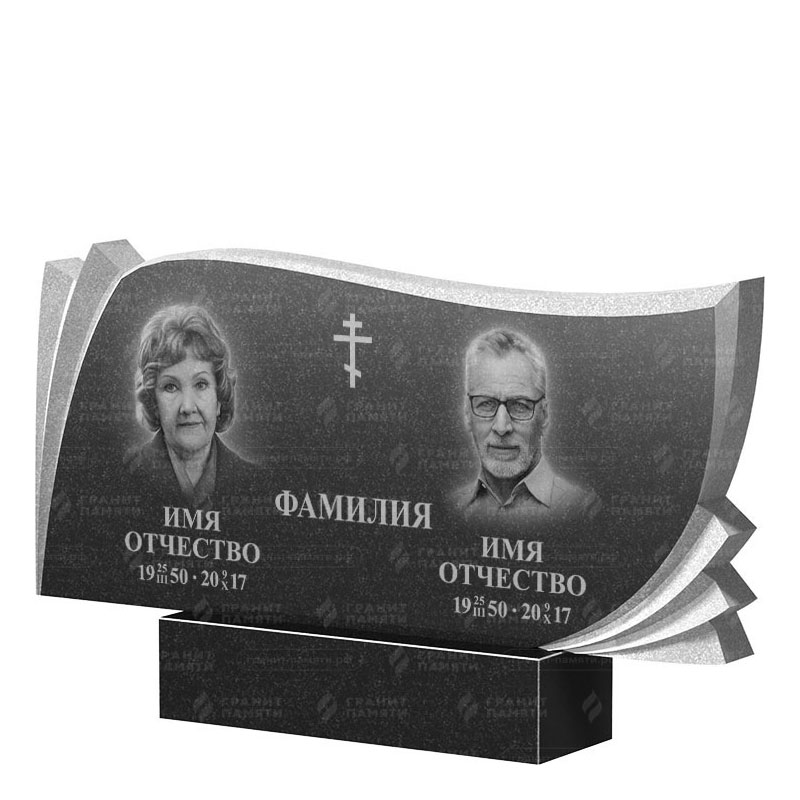 Гранитные памятники в Томске | Двойной гранитный памятник ФГ-265