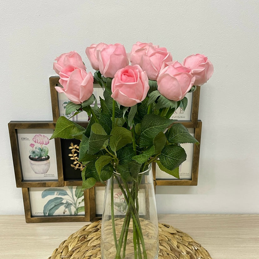 Искусственные цветы в Томске | Цветок искусственный «Роза», нежно-розовая, одиночный