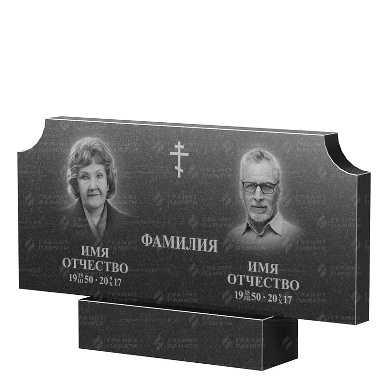 Памятники из гранита двойные в Томске | Двойной гранитный памятник ФГ-253