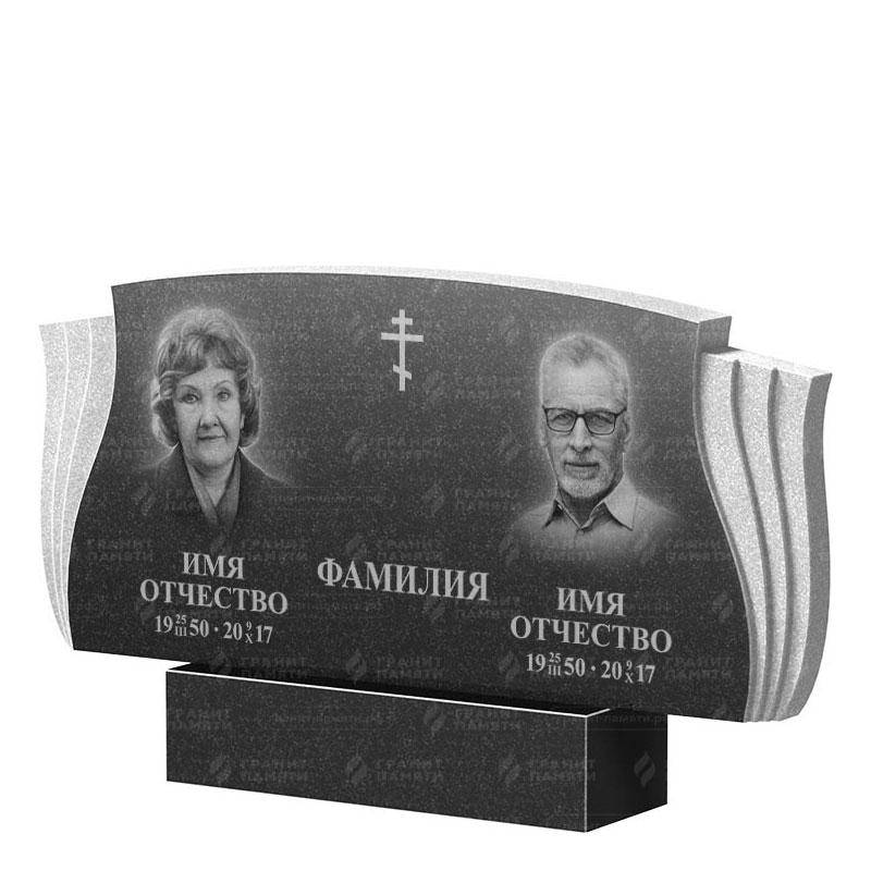 Гранитные памятники в Томске | Двойной гранитный памятник ФГ-264