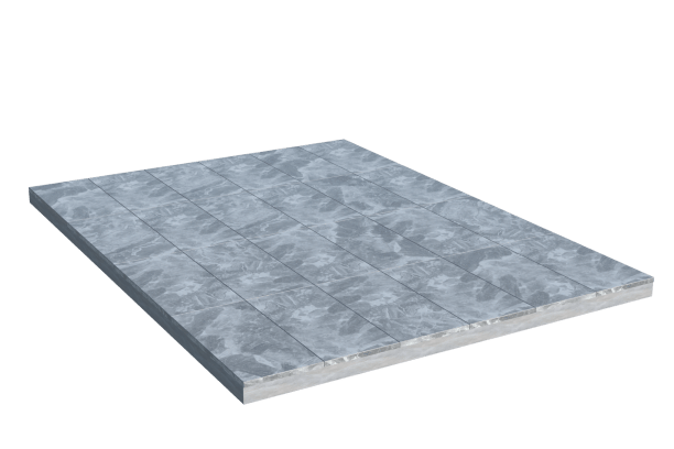 Площадки на могилу в Томске | Площадка с мраморной облицовкой