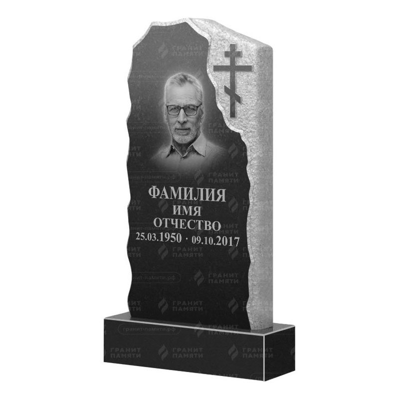 Памятники из гранита с обколом, скалы в Томске | Гранитный памятник ФГ-231