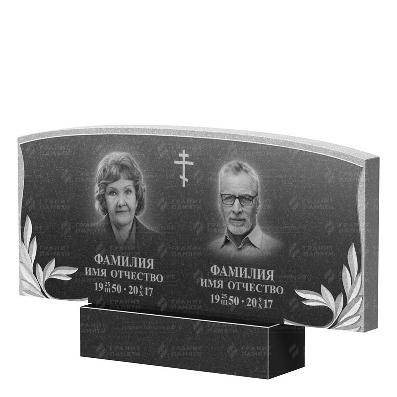 Памятники из гранита двойные в Томске | Двойной гранитный памятник ФГ-135