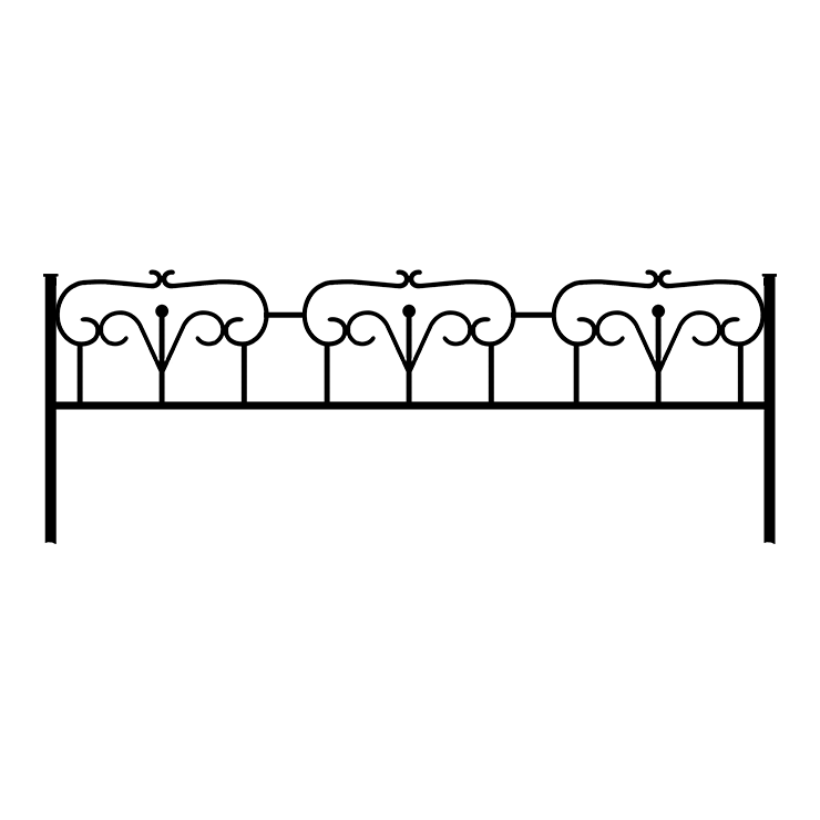 Металлические оградки, столы, скамейки в Томске | Оградка №2