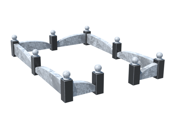 Цоколи на могилу в Томске | Цоколь на могилу №0040