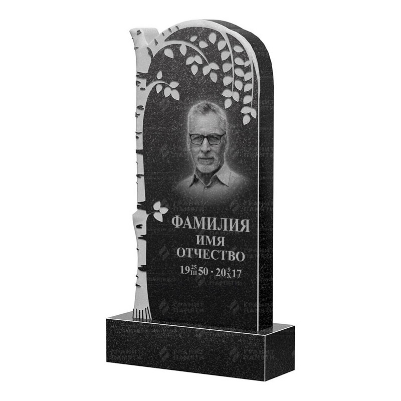 Памятники из гранита с деревом в Томске | Гранитный памятник ФГ-091