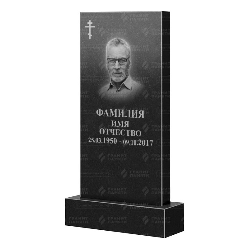 Памятники из гранита классические в Томске | Гранитный памятник Прямой