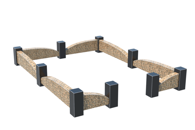 Цоколи на могилу в Томске | Цоколь на могилу №0046