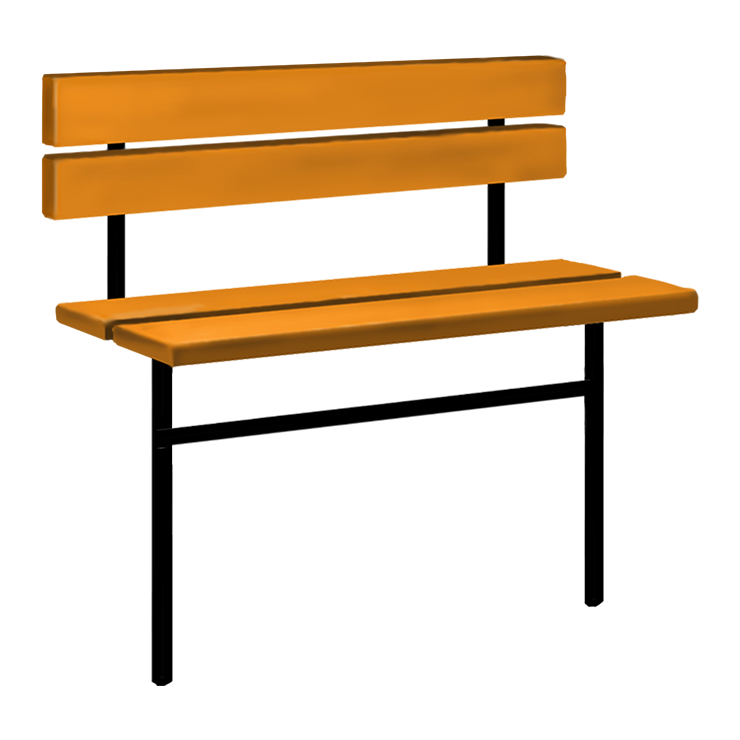 Металлические оградки, столы, скамейки в Томске | Скамейка №3 со спинкой