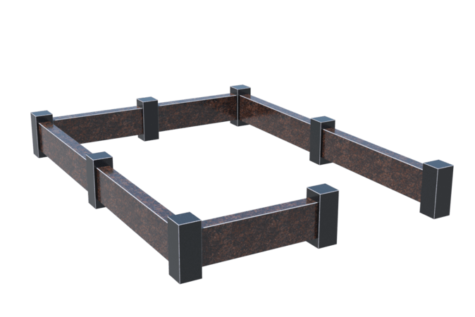 Цоколи на могилу в Томске | Цоколь на могилу №0033