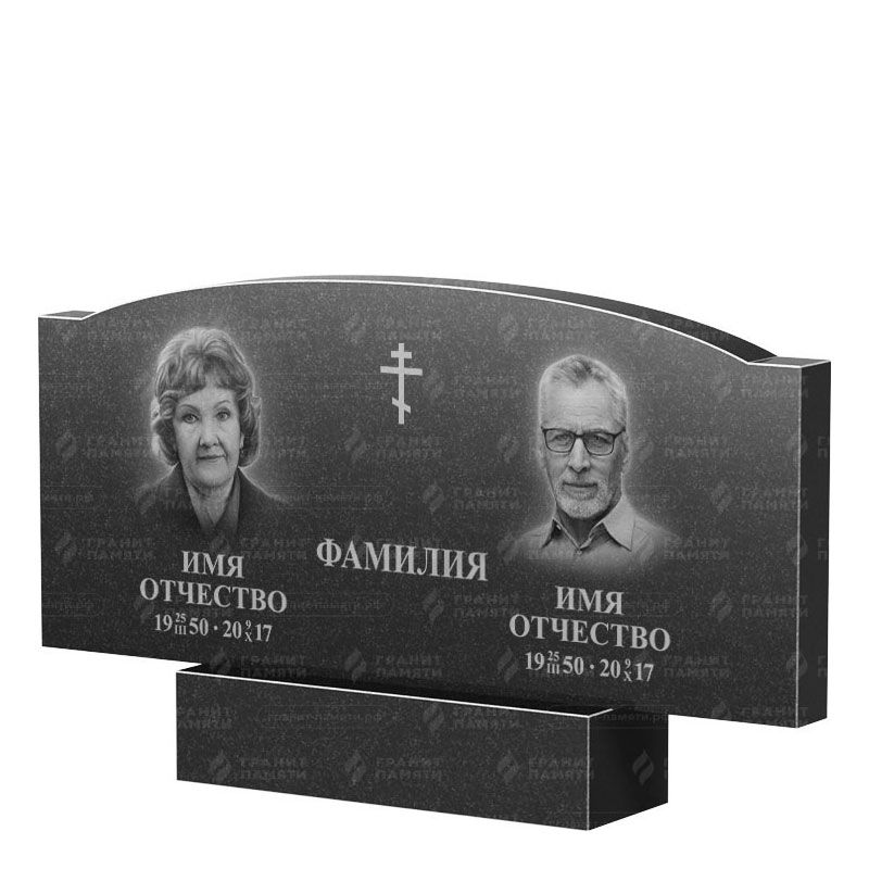 Гранитные памятники в Томске | Двойной гранитный памятник ФГ-257