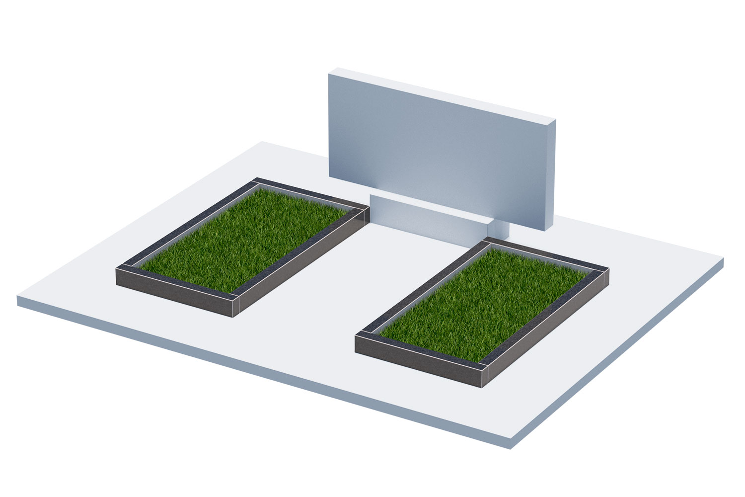 Цветники и надгробные плиты в Томске | Цветник Автономный, 2 шт