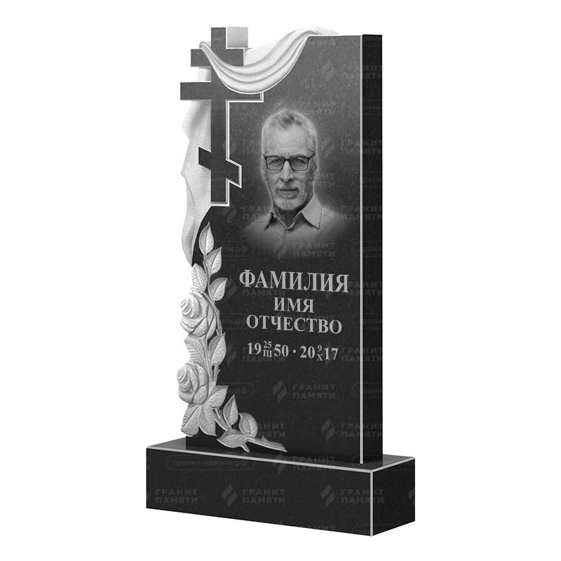 Памятники из гранита вертикальные в Томске | Гранитный памятник ФГ-189