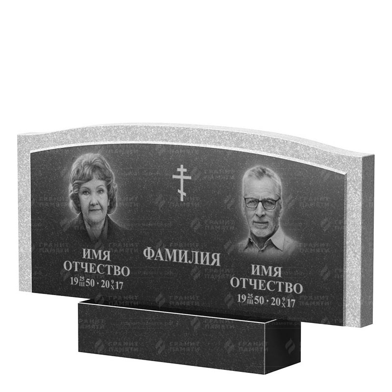 Памятники из гранита двойные в Томске | Двойной гранитный памятник ФГ-131