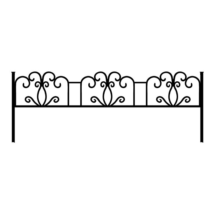 Металлические оградки, столы, скамейки в Томске | Оградка №4