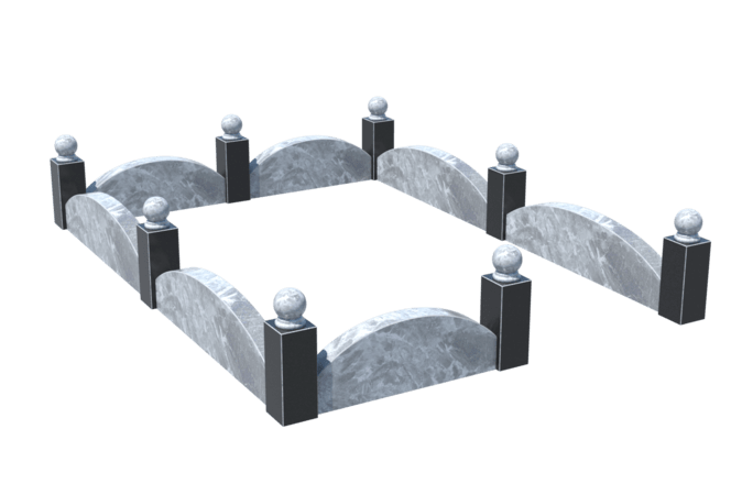 Цоколи на могилу в Томске | Цоколь на могилу №0003