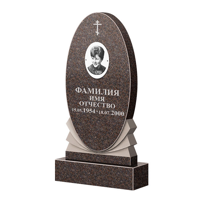 Памятники из цветного гранита в Томске | Памятник из гранита Елизовский ФГЦ-068