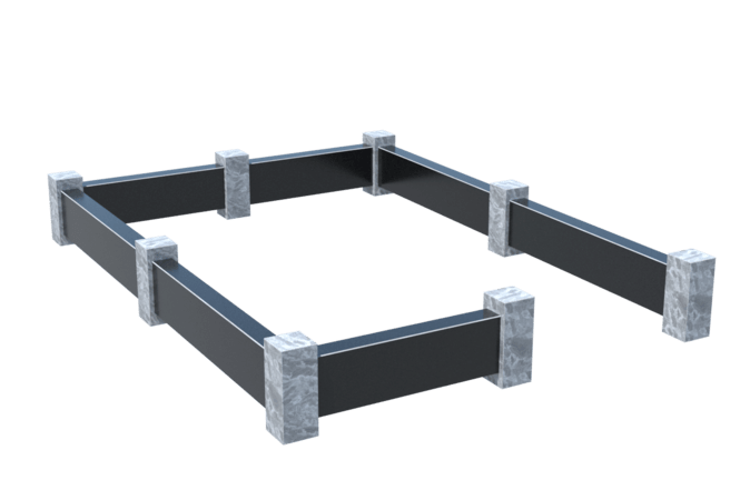 Цоколи на могилу в Томске | Цоколь на могилу №0032