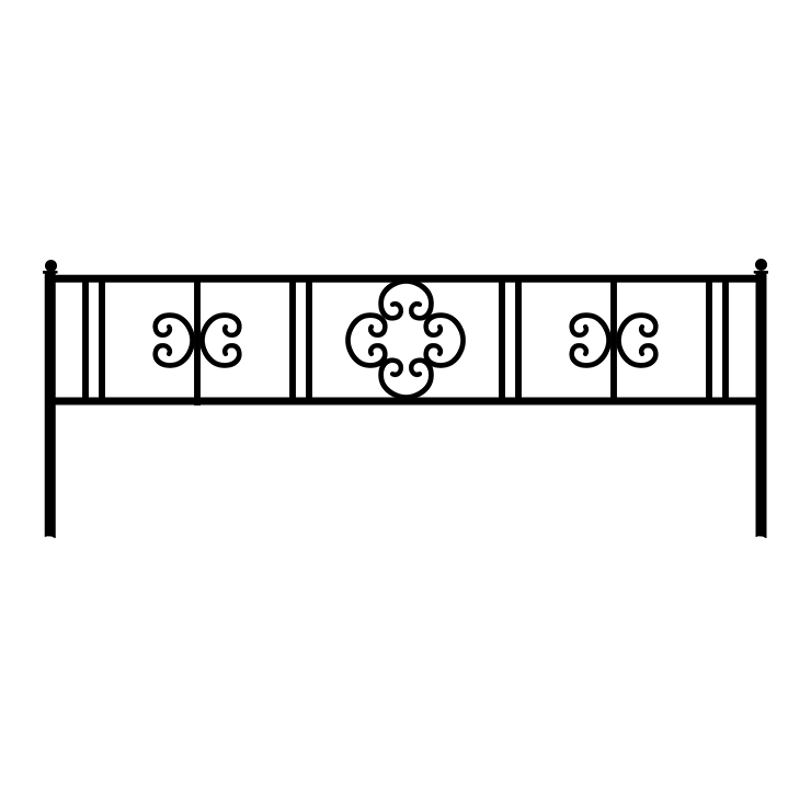 Кованые изделия в Томске | Кованая оградка ОГ.006
