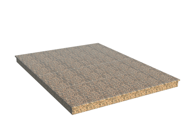 Площадки на могилу в Томске | Площадка с вертикальной (10 см) облицовкой Южно-султаевским гранитом