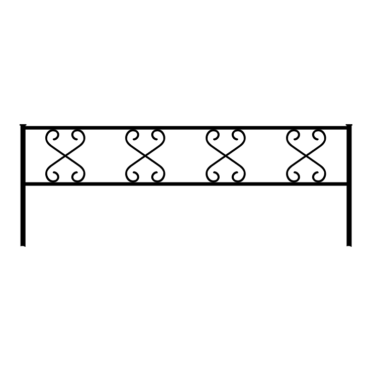 Металлические оградки, столы, скамейки в Томске | Оградка №1
