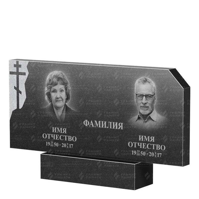 Памятники из гранита двойные в Томске | Двойной гранитный памятник ФГ-134