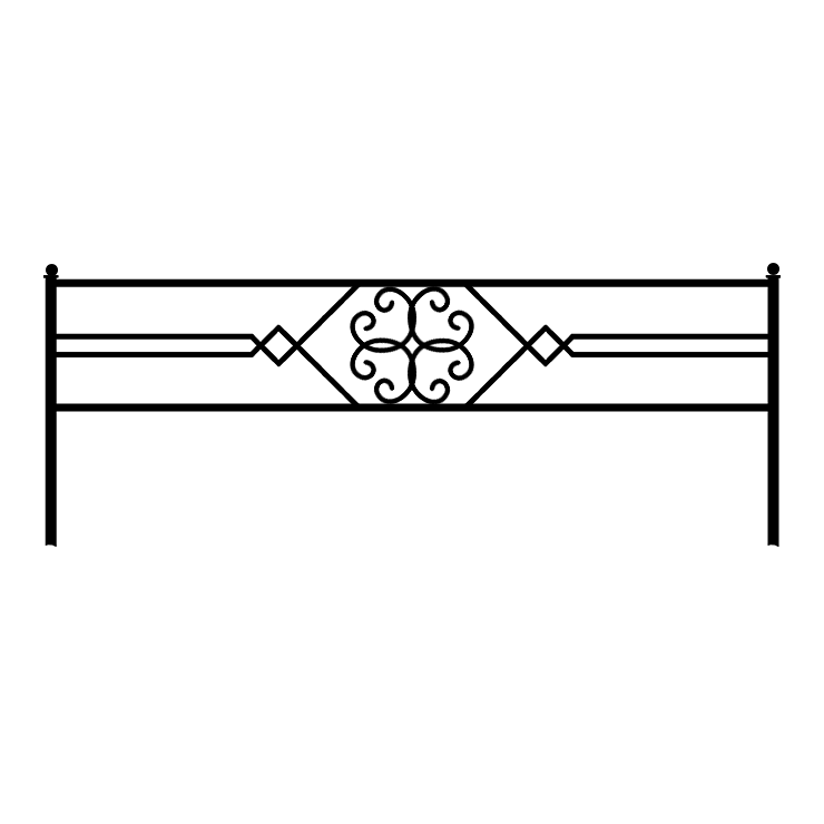 Кованые изделия в Томске | Кованая оградка ОГ.003