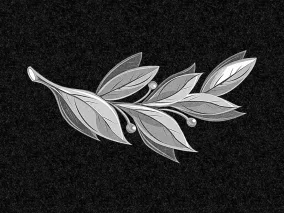 Цветы | Рисунок лавровой ветви, ЦВ-001